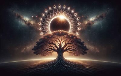 solar eclipse over the tree of life