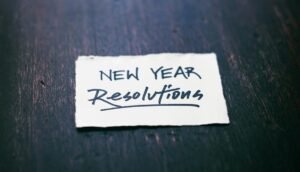 new year resolution note
